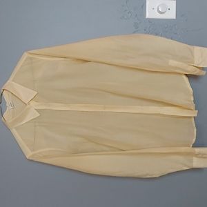 Light yellow sheer blouse